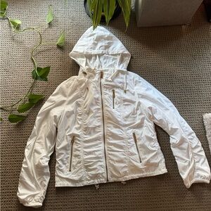 Calvin Klein White Ski Jacket with Hood